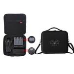 For DJI Mavic 4 Pro Fly More Combo / Creator Combo Carrying Case Durable PU Crossbody Shoulder Bag(Black)