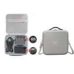 For DJI Mavic 4 Pro Fly More Combo / Creator Combo Carrying Case Durable PU Crossbody Shoulder Bag(Gray)