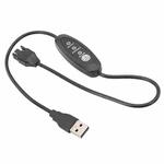 98cm USB To Small 4 Pin Booster Cable Adjustable Speed USB To 12V Case Fan Cable