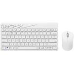 Rapoo 8000GT Bluetooth / 2.4G Wireless Keyboard Mice Set Laptop Tablet Cell Phone Keyboard And Mouse(White)