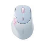 Rapoo MT560 3-Mode Wireless Bluetooth Mouse Ergonomic Desktop Laptop Mouse(Light Blue)