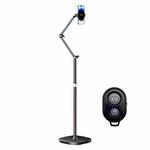 1.7m Mobile Phone Floor Stand Overhead Shooting Holder Retractable Lazy Support With Remote Control