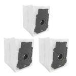 3pcs /Pack Dust Bag For IRobot Roomba I7 / I3 / J7 / E5 / E6 / S9 Vacuum Replacement Parts Accessories(Dark Gray)