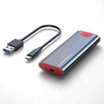 M.2 NVMe/SATA SSD Enclosure USB-C 10Gbps External Case Supports Up To 2TB With USB-A To Type-C Cable