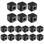 18pcs /Pack Magnetic Cable Organizer Clips Adhesive Wire Holders for Desk Management(Black)