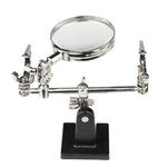 60mm Magnifying Glass With Auxiliary Clamp Soldering Iron Repair Circuit Board Desktop Magnifying Glass