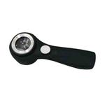 Alloy Handheld 60x USB Charging Touch Switch LED Light Optical Glass Magnifier(Black)