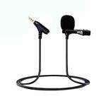 3.5mm TRRS Lavalier Microphone with Earphone Monitoring Jack Clip-on Lapel Mic 1.5m
