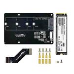 Yahboom PCIe To M.2 Adapter Expansion Board For Raspberry Pi 5 NVMe Expansion Board, Spec:  Board + 256G SSD