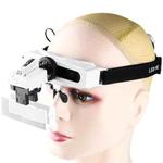 9892E1 Head-mounted Magnifying Glass With LED Light 8 Different Magnification Lenses