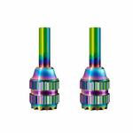 For DJI Mavic 4 Pro / RC Pro 2 Remote Controller Joystick Stainless Steel Thumb Rocker 1pair Colorful