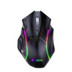 MKESPN W605 Triple-Mode 24000 DPI 12-key Wireless Gaming Mouse Macro Customization(Black)