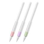 For Apple Pencil 3 / 2 / 1 AhaStyle PT185 3pcs /Set Silicone Pen Grip(Pink Purple Green)