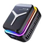 SR03 Wireless Magnetic Phone Cooler With LED Light Overclocking Semiconductor Cooling(Black)