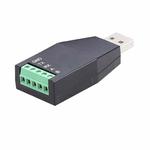 AMSAMOTION USB to RS232/485 Converter Adapter for Industrial Automation, PLC, POS(Black)