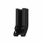 Wall-Mounted Battery Organizer Holds 10 AA & 10 AAA Batteries Space-Saving Battery Storage Rack(Black)