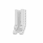 Wall-Mounted Battery Organizer Holds 10 AA & 10 AAA Batteries Space-Saving Battery Storage Rack(White)
