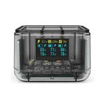 For GoPro HERO13 Black Triple Battery Charger Smart Charging Dock With OLED Display(Transparent Black)