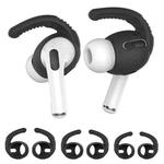 For AirPods Pro AhaStyle PT100 3pairs S+M+L Silicone Anti-Loss Anti-Slip Ear Hook Earplug Cap(Black)