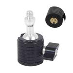 Q4-B M5 Female To 1/4 Male Universal Mini Ball Head Adapter Mount Aluminium Alloy Mobile Phone Camera Tripod Accessories