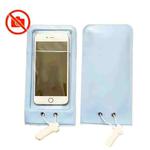 Privacy Phone Pouch with Locking Clasp Anti-Spy Photography Protection for Confidential Meetings & Workplace(Blue)