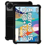 For DOOGEE A9/A9 Pro 10.1 Inch Tablet Silicone Case Anti-Scratch Protective Cover with Kickstand(Black)