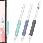 For Apple Pencil Pro / USB-C / 2 AhaStyle DD07 3pcs Silicone Pen Grip(Dark Gray+Green+Gray)
