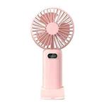 5-speed Wind Speed Handheld USB Charging Small Fan With Desktop Stand(Pink)