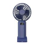 5-speed Wind Speed Handheld USB Charging Small Fan With Desktop Stand(Dark Blue)