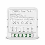 FS-02HW 2CH WiFi+Bluetooth 10A Smart Switch Voice Timer Switch For Amazon Alexa / Google Assistant