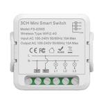 FS-03W5 3CH WiFi+Bluetooth 10A Smart Switch Voice Timer Switch For Amazon Alexa / Google Assistant