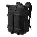 Tigernu Unisex Waterproof Travel Backpack Roll-Top Expandable Design with 15.6-inch Laptop & Tablet Compartment(Black)