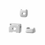 For DJI Mic Mini aMagisn MP01 Silicone Protective Case, Color: 3 In 1 Gray
