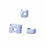 For DJI Mic Mini aMagisn MP01 Silicone Protective Case, Color: 3 In 1 Blue