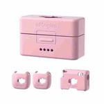 For DJI Mic Mini aMagisn MP01 Silicone Protective Case, Color: 4 In 1 Pink