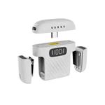 One To Two Mini Wireless Collar-clip Noise-cancelling Microphone With Charging Case(White)