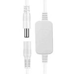 HuaGu 30cm Router Timed Restart Line Controller Power Failure Smart Reset Connection Cable WiFi Relay, Color: 72H White