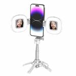 Portable Retractable Bluetooth Selfie Stick For Mobile Phones, Color: P15-H2 White