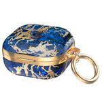 AhaStyle DD-WG01 Earphone TPU Protective Case For Samsung Galaxy Buds Pro / Live / 2 / 2 Pro / FE, Style: Blue Gold Marble