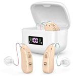 Sound Amplifying Hearing Aid With Magnetic Charging Case(Skin Color)