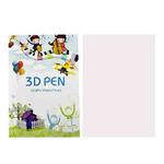 22 Pictures Small 3D Printing Pen High Low Temperature Compatible Drawing Book With Tracing Board