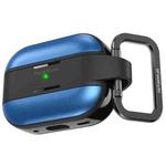 For AirPods Pro 2 AhaStyle WG75-PRO2 TPU Aluminum Alloy Split Scratch-Resistant Protective Case(Blue)