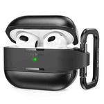 For AirPods 3 AhaStyle WG75-3 TPU Aluminum Alloy Split Scratch-Resistant Protective Case(Black)