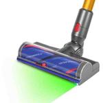 For Dyson V7/V8/V10/V11/V15 Anti-Tangle Direct-Drive Cleaner Head with Green Laser Dust Detection