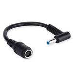 For HP Conversion 7.4x5.0mm Female To 4.5x3.0mm Male Elbow With Pin Cable Ultrabook Power Adapter Cable(Black)
