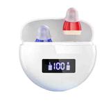 Hearing Aids With Digital Display Charging Case Noise Cancelling Invisible In-Ear Sound Amplifier(Red Blue+White Case)