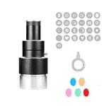Adjustable Focus DIY Optical Snoot for Bowens Mount Flash Conical Lens Photography Light Modifier 25 Templates Kit