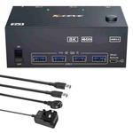 KCEVE KC-KVM204DH 2 In 4 Out 8K 60Hz KVM Switch For 2 Computer 4 Monitors UK Plug