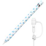 For Apple Pencil 1 AhaStyle PT93CW Silicone Protective Case(Blue)