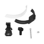 BSDDP Universal Motorcycle Helmet Mount for Action Cameras Fits Curved/Flat Surfaces(Black)